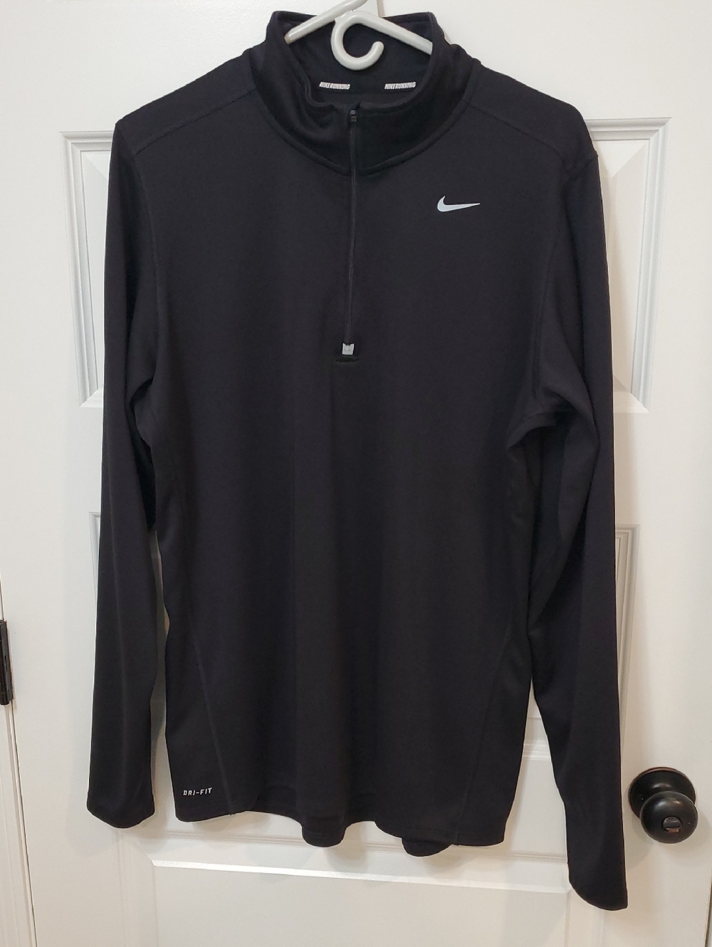 Nike Womens Black Long Sleeve Dri-FIT Half-Zip Pullover